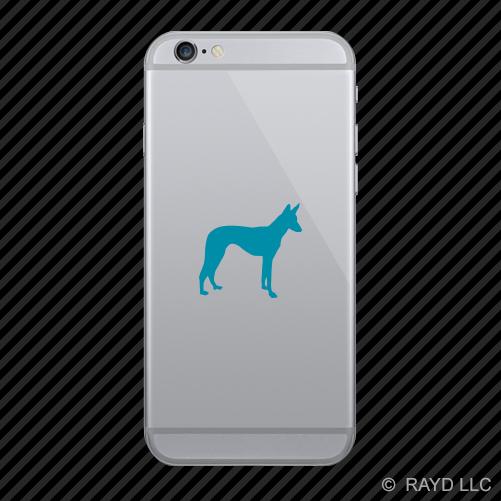 (2x) Ibizan Hound Cell Phone Sticker Mobile dog canine pet many colors - Picture 18 of 19