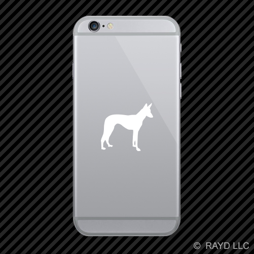 (2x) Ibizan Hound Cell Phone Sticker Mobile dog canine pet many colors - Picture 2 of 19