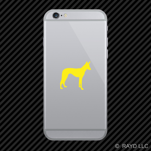 (2x) Ibizan Hound Cell Phone Sticker Mobile dog canine pet many colors - Picture 16 of 19