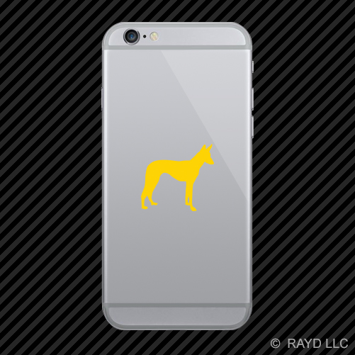 (2x) Ibizan Hound Cell Phone Sticker Mobile dog canine pet many colors - Picture 17 of 19