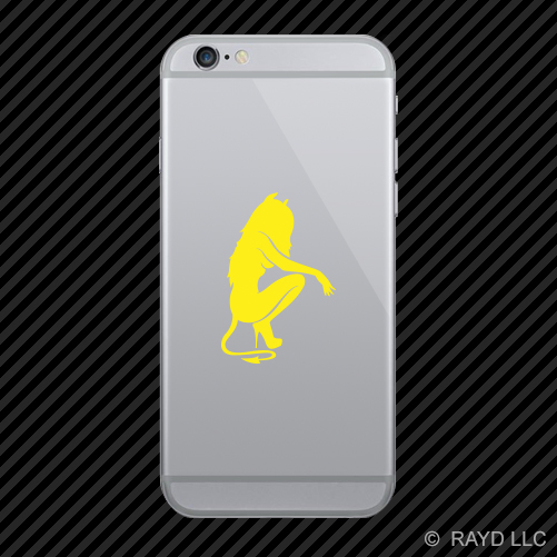 (2x) Kneeling Sexy Devil Cell Phone Sticker Mobile many colors - Picture 16 of 19