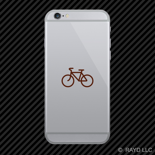 (2x) Cycling Symbol Cell Phone Sticker Mobile road bike triathlon many colors - Picture 19 of 19