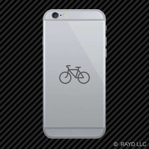 (2x) Cycling Symbol Cell Phone Sticker Mobile road bike triathlon many colors - Picture 8 of 19