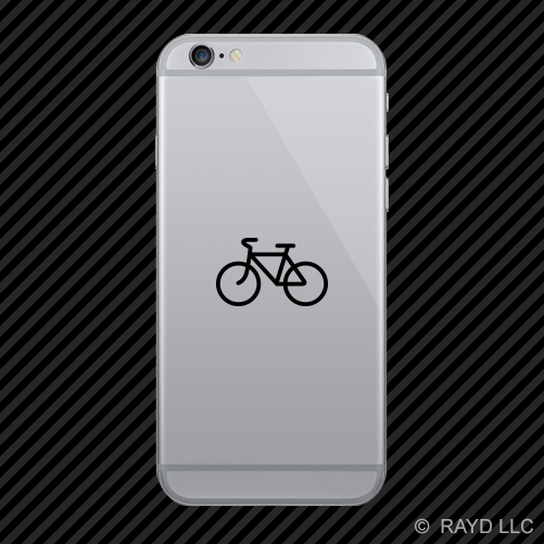 (2x) Cycling Symbol Cell Phone Sticker Mobile road bike triathlon many colors - Picture 11 of 19