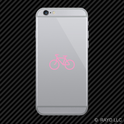 (2x) Cycling Symbol Cell Phone Sticker Mobile road bike triathlon many colors - Picture 13 of 19