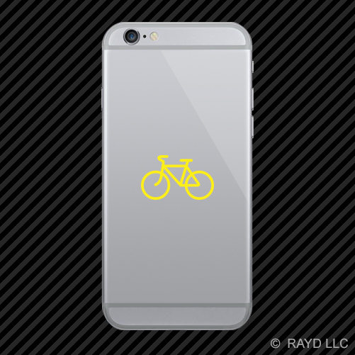 (2x) Cycling Symbol Cell Phone Sticker Mobile road bike triathlon many colors - Picture 16 of 19