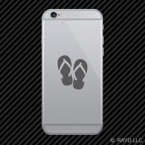 (2x) Flip Flops Cell Phone Sticker Mobile hawaiian beach many colors - Picture 8 of 19