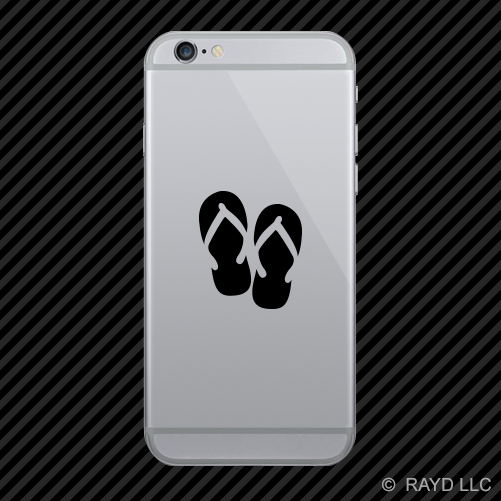 (2x) Flip Flops Cell Phone Sticker Mobile hawaiian beach many colors - Picture 11 of 19