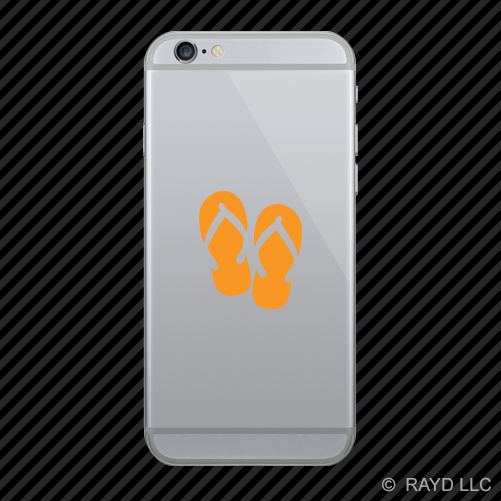 (2x) Flip Flops Cell Phone Sticker Mobile hawaiian beach many colors - Picture 12 of 19