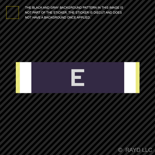 8" Battle Efficiency Navy E Ribbon Sticker Self Adhesive Vinyl permanent eBay