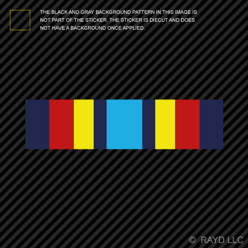 (2x) 4" Navy Sea Service Deployment Ribbon Sticker usn military duty vessel