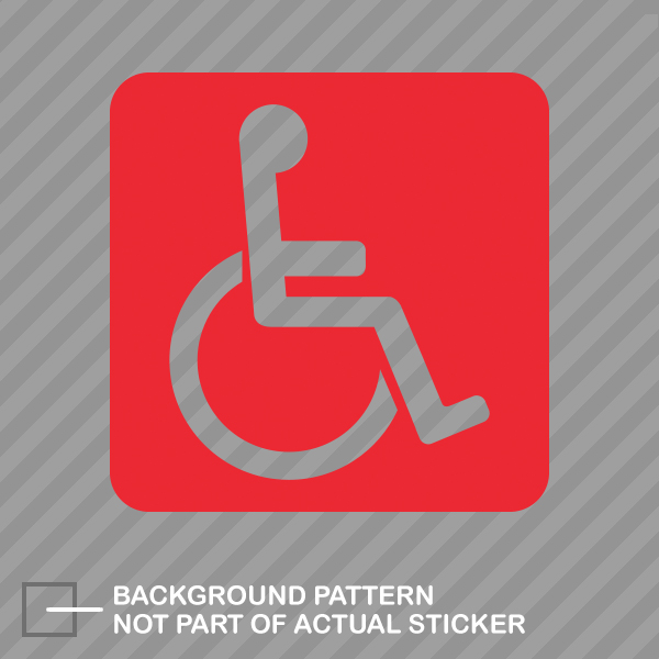 Handicap Sticker Decal Vinyl Disabled Assisted eBay