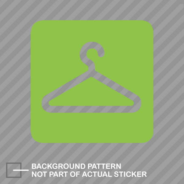 Coat Check Sticker Decal Vinyl icon symbol 2 | eBay