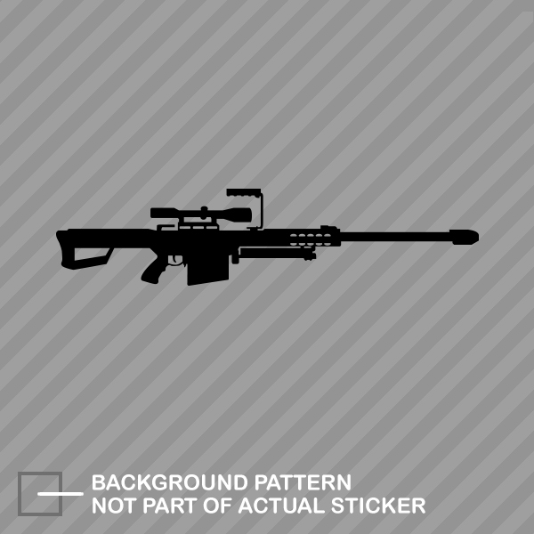 Barrett 50 Cal M82A1 Sticker Die Cut Decal sniper rifle eBay