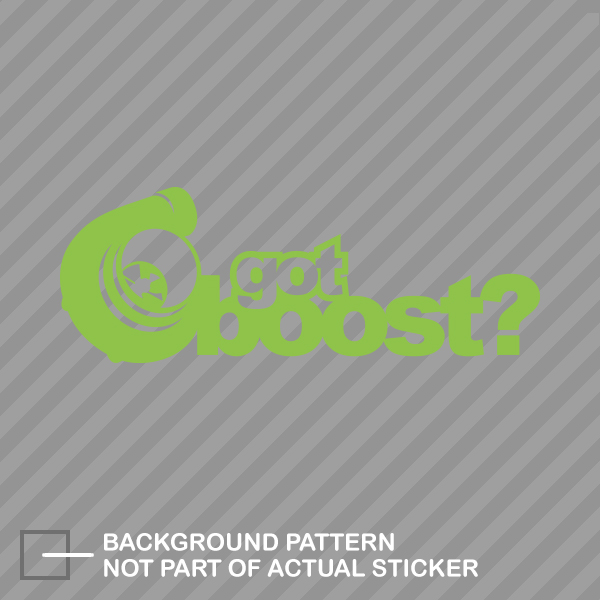 Darkside Ltd Turbo Got Boost Vinyl Sticker – 7x2.56 Inch, Self Adhesive, JDM Style (2 Pack)