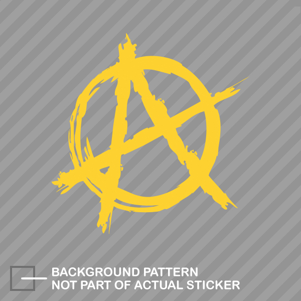 thumbnail image 2 of 2x Anarchy Symbol Cell Phone Stickers – Many Colors – Made In USA (Rayd Workshop) 2 of 5