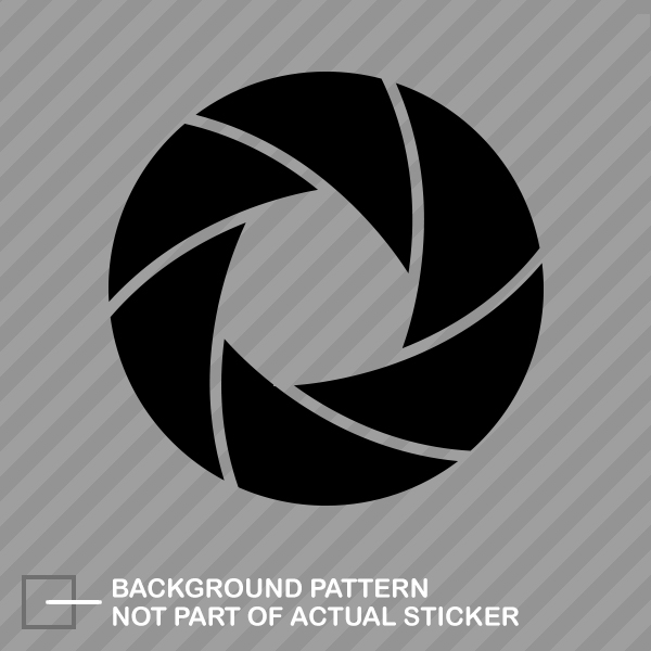 Camera Aperture Sticker Die Cut Decal digital DSLR - Picture 11 of 21