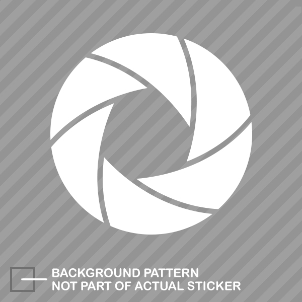 Camera Aperture Sticker Die Cut Decal digital DSLR - Picture 2 of 21