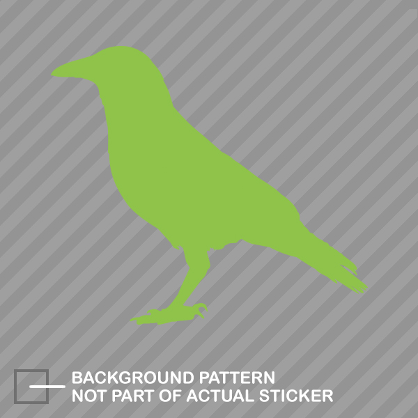 thumbnail image 2 of Rayd Workshop Crow Die Cut Decal – Raven Blackbird Vinyl Sticker – 4.50" X 3.96" – USA Made 2 of 3
