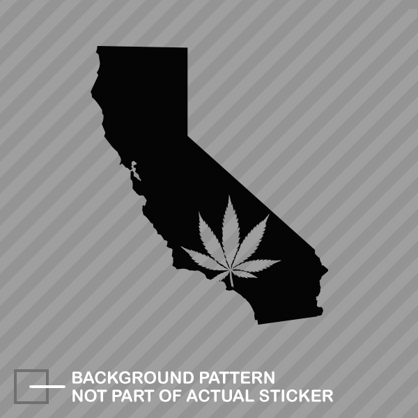 California Medical Marijuana Sticker Die Cut Decal bud cannabis eBay