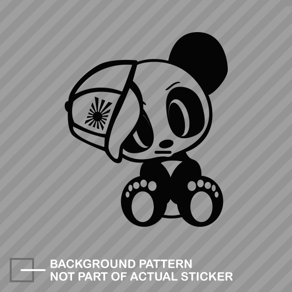 JDM Panda with Hat Sticker Die Cut Decal japan rising - Picture 4 of 21