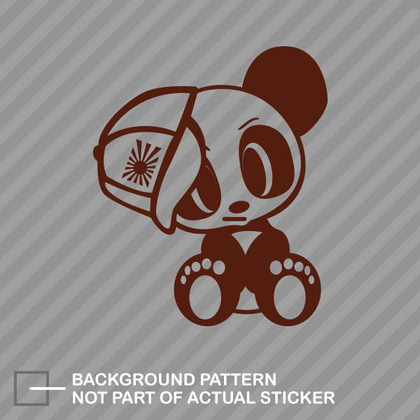 JDM Panda with Hat Sticker Die Cut Decal japan rising - Picture 19 of 21