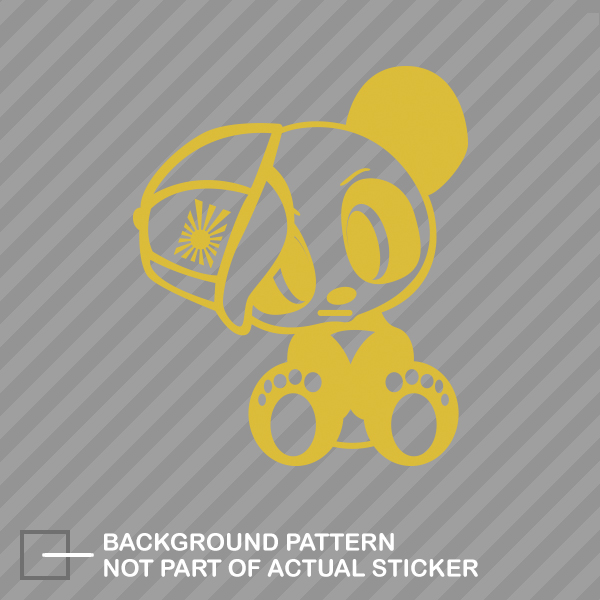 JDM Panda with Hat Sticker Die Cut Decal japan rising - Picture 6 of 21