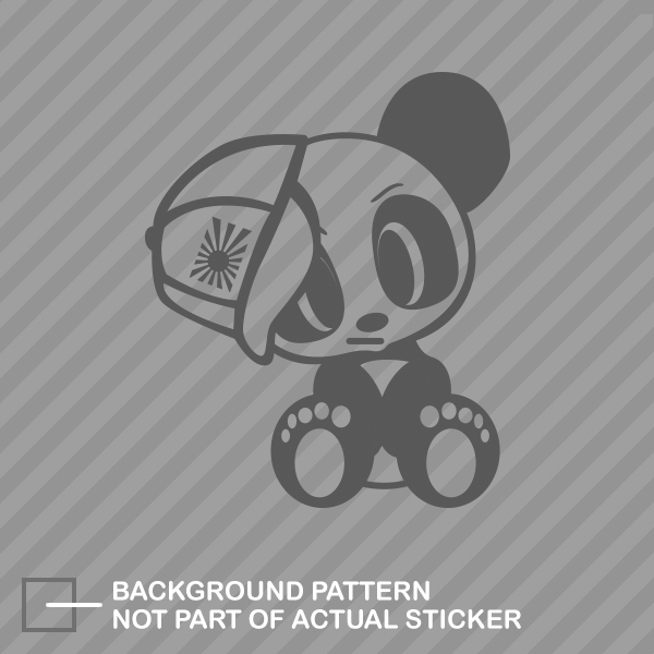 JDM Panda with Hat Sticker Die Cut Decal japan rising - Picture 8 of 21