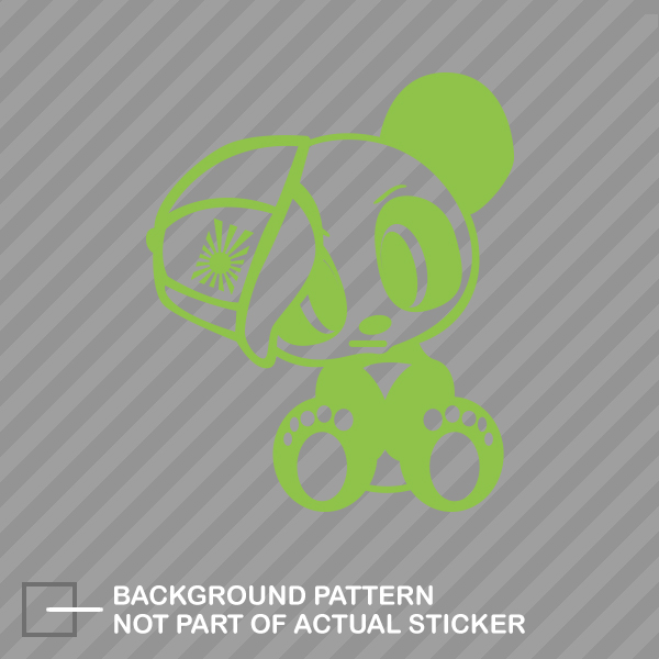 JDM Panda with Hat Sticker Die Cut Decal japan rising - Picture 10 of 21