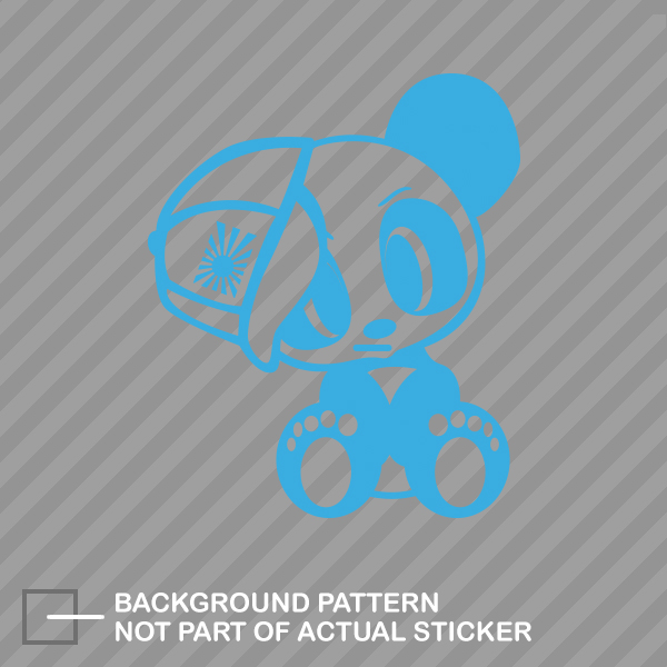 JDM Panda with Hat Sticker Die Cut Decal japan rising - Picture 9 of 21