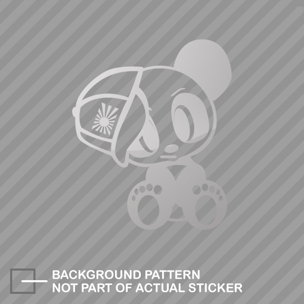 JDM Panda with Hat Sticker Die Cut Decal japan rising - Picture 21 of 21