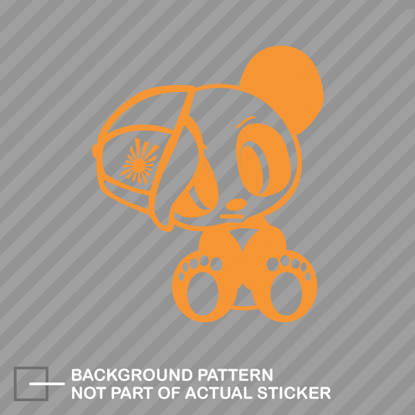 JDM Panda with Hat Sticker Die Cut Decal japan rising - Picture 12 of 21