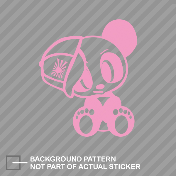 JDM Panda with Hat Sticker Die Cut Decal japan rising - Picture 13 of 21