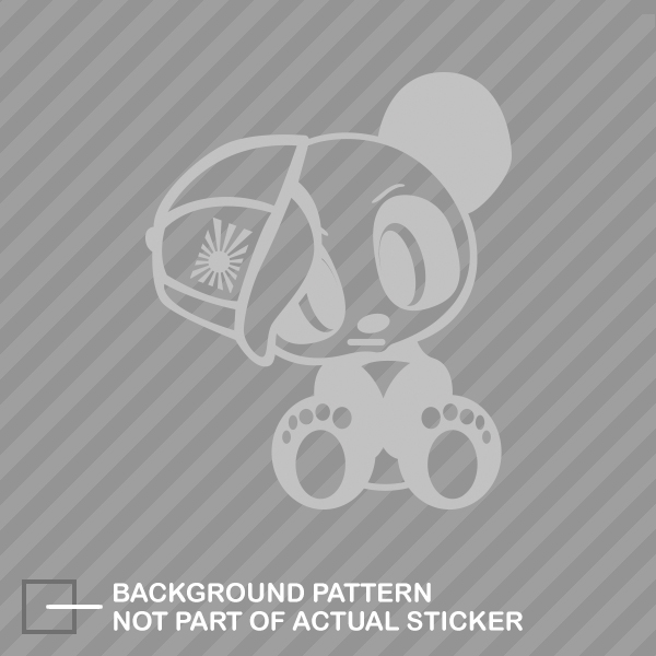 JDM Panda with Hat Sticker Die Cut Decal japan rising - Picture 15 of 21