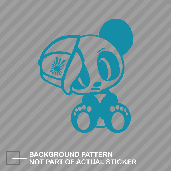 JDM Panda with Hat Sticker Die Cut Decal japan rising - Picture 18 of 21