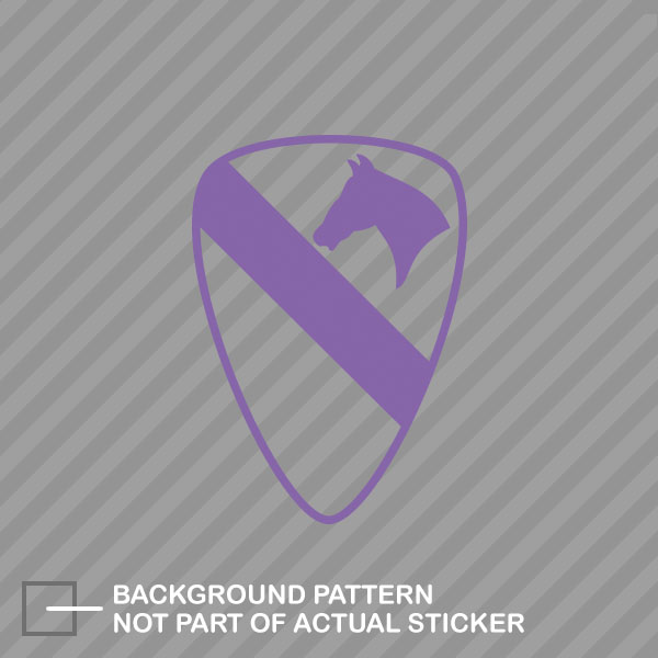 Army Stickers And Decals 1st Cavalry Division Sticker Decal - Self Adhesive Vinyl - Weatherproof - Made In USA - First Team Cav Fort Hood Arms Division Division One - Foto 7