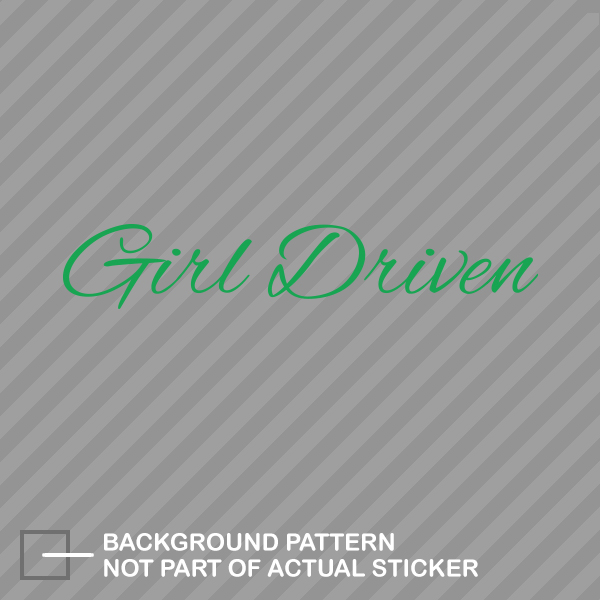 Pink Girl Driven Sticker Decal Vinyl jdm lady daily driver eBay