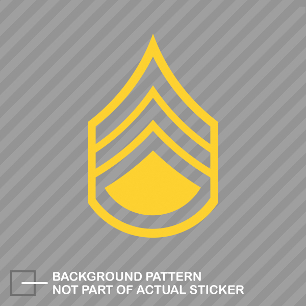 E6 Staff Sergeant Rank Sticker Decal Vinyl SSG OR6 E6 US Army eBay