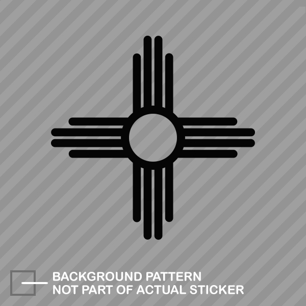 New Mexico State Flag Sante Fe Logo Sticker Die Cut Decal - Picture 4 of 21