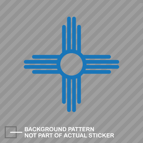 New Mexico State Flag Sante Fe Logo Sticker Die Cut Decal - Picture 5 of 21
