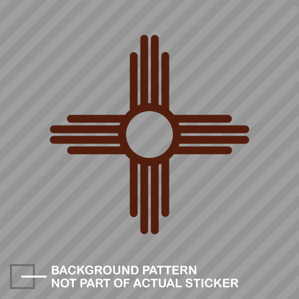 New Mexico State Flag Sante Fe Logo Sticker Die Cut Decal - Picture 19 of 21