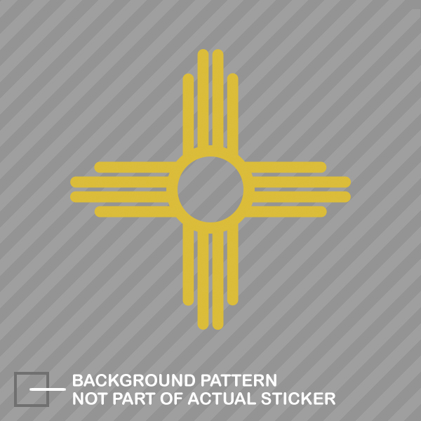 New Mexico State Flag Sante Fe Logo Sticker Die Cut Decal - Picture 6 of 21