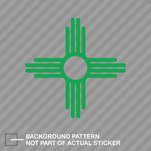 New Mexico State Flag Sante Fe Logo Sticker Die Cut Decal - Picture 7 of 21