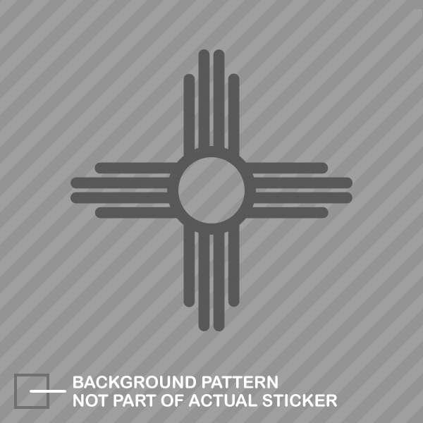New Mexico State Flag Sante Fe Logo Sticker Die Cut Decal - Picture 8 of 21