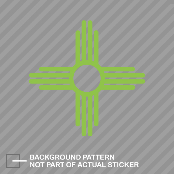 New Mexico State Flag Sante Fe Logo Sticker Die Cut Decal - Picture 10 of 21