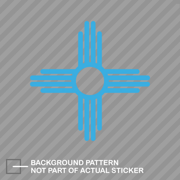 New Mexico State Flag Sante Fe Logo Sticker Die Cut Decal - Picture 9 of 21