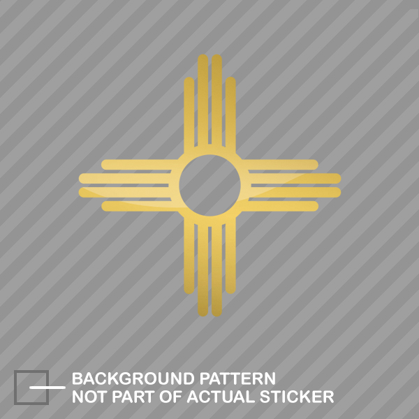 New Mexico State Flag Sante Fe Logo Sticker Die Cut Decal - Picture 20 of 21