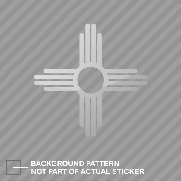 New Mexico State Flag Sante Fe Logo Sticker Die Cut Decal - Picture 21 of 21