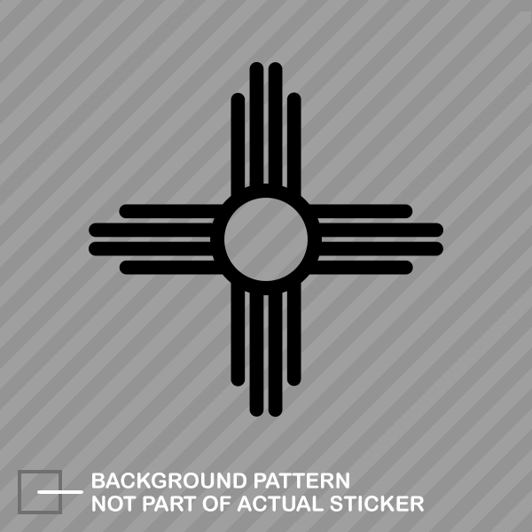 New Mexico State Flag Sante Fe Logo Sticker Die Cut Decal - Picture 11 of 21