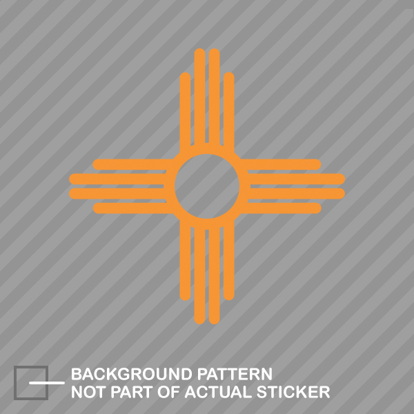 New Mexico State Flag Sante Fe Logo Sticker Die Cut Decal - Picture 12 of 21